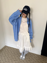 garden waffle lace T 