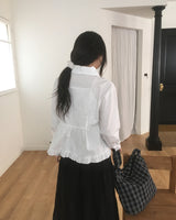 Shoulty Frill Collar Blouse Shirt