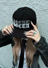  LETTERING PUMKIN CAP (BLACK)