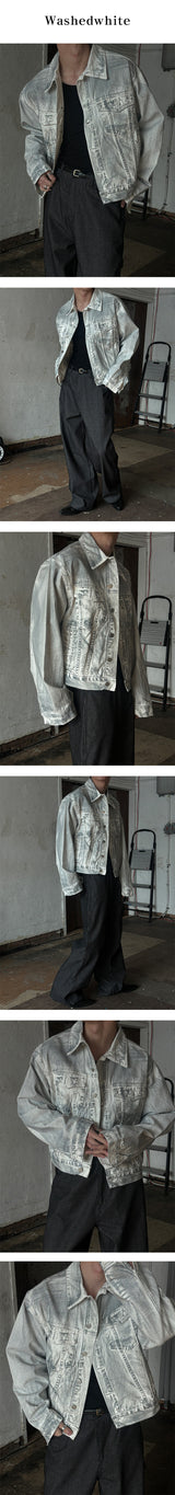 [S/S] クロップデニムトラッカージャケット(4color)