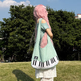 Mint Polka Dot Piano Bag