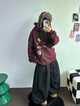 TWO PINTUCK RIVET BELT BALLOON LONG PANTS 🤎🖤💙3COLOR