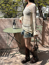 [S/S] Punching knit one piece