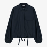 Big Pocket String Shirt Navy