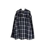 vely gingham hooded shirt