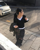 レーシングデニムパンツ
