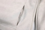 Napoleon Button Suede Rider Jacket