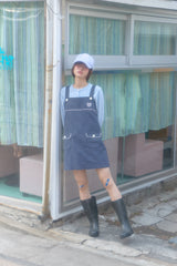 ドーリーボタンミニドレス(NAVY)