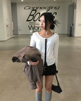 Mohair pumkin shorts