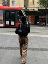 [MADE] Vino Checkered Banded Waist Pants