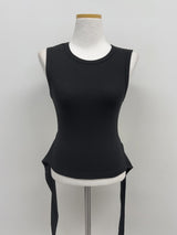 Strap Ribbed Sleeveless