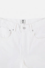 White Flare Washed Jeans