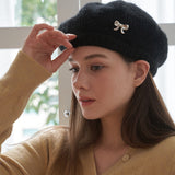 Ribbon Knit Beret (3color) 