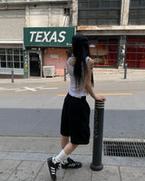 Vintage cargo bermuda pants