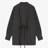 バックストリングシャツ　チャコールグレー