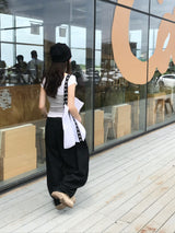 ディープグリーンバンディングバルーンパンツ (2c)