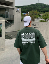 ography Alaska Mountain Overfit Short Sleeve