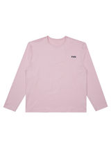 (Unisex) エッセンシャルストレッチフィットロングスリーブパジャマセット　ピンク