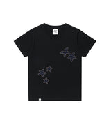 COZY STAR APPLIQUE SS TEE BLACK(CV2GMFT515A)