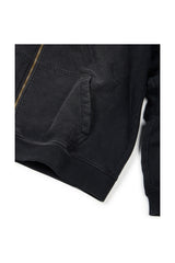 SIGNATURE LOGO ZIPPER SWEAT (BLACK)