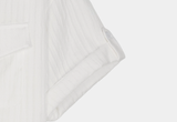 Look Hour Light Texture Muscle Roll Up Short Sleeve Shirt