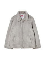 COLLAR FUR JACKET GREY