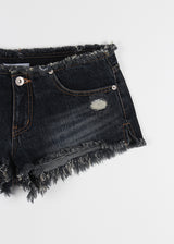 ROUGH LOW DENIM SHORTS