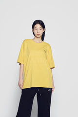 24FW PIXEL BASIC LOGO SHORT SLEEVE T-SHIRT MUSTARD