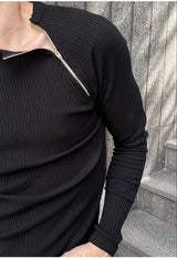 [S/F] Ragaln golgi side zipper slim t-shirts(3color)