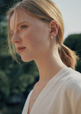 [925 silver] Deux.silver.99 / ピーナッツソングピアス (シルバー)