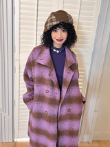 Versatile and classic wool tweed overcoat