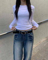 Basic U neck T