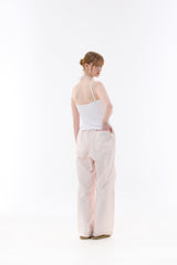 BIJOU PPINTUCK BANDING PANTS / PINK