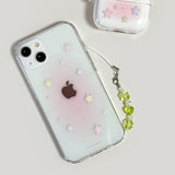 [Gel-hard] Y2K pastel pink star Phone case (only case)