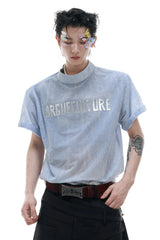 オンブレデニムルックボクシーT