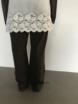 Pigment Straight Cotton Pants (2color)