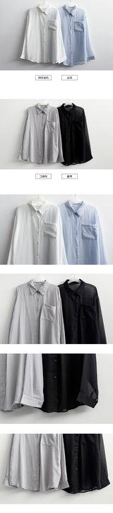 Lotty pocket cool long-sleeve shirt