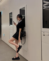 Namon Short-Sleeved Knit Cardigan