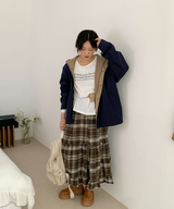 About Colorful Hood Bomber Jacket