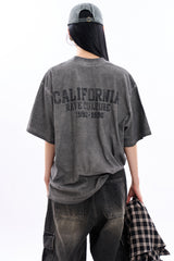 California dirty pigment washed t-shirt
