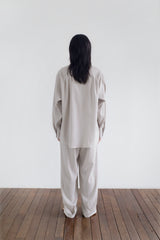Stretch roll up shirt, Beige
