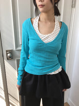 Shu Dot Frill Halterneck Sleeveless (2color)