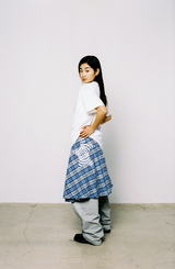 ハートループTシャツ - ホワイト