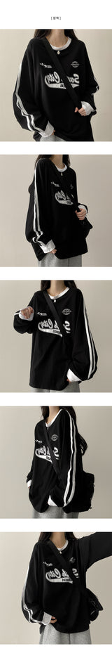 Sass Track Line Sweatshirt