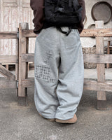 Nover Back Patch Fleece Sweat Pants