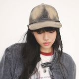 [ULKIN] MUGUNG washed embossed denim ball cap_Dusty Beige