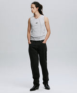 SYMBOL EDGE-CUT SLEEVELESS_GY