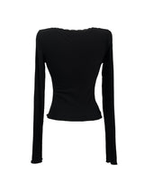 city race V-neck long sleeve T (2color)