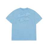 24FW アップリケロゴピグメントショートスリーブTシャツライトブルー