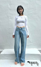 PEARL DENIM PANTS code 18309